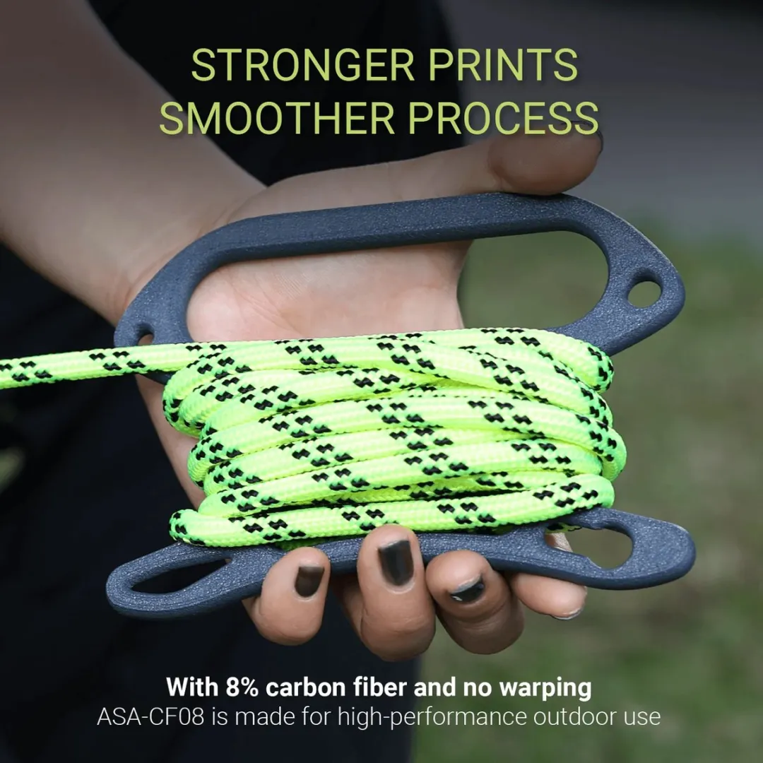 Polymaker Fibron ASA-CF08 3D Filament 1,75mm - 0,5kg - 8% Koolstof Zwart