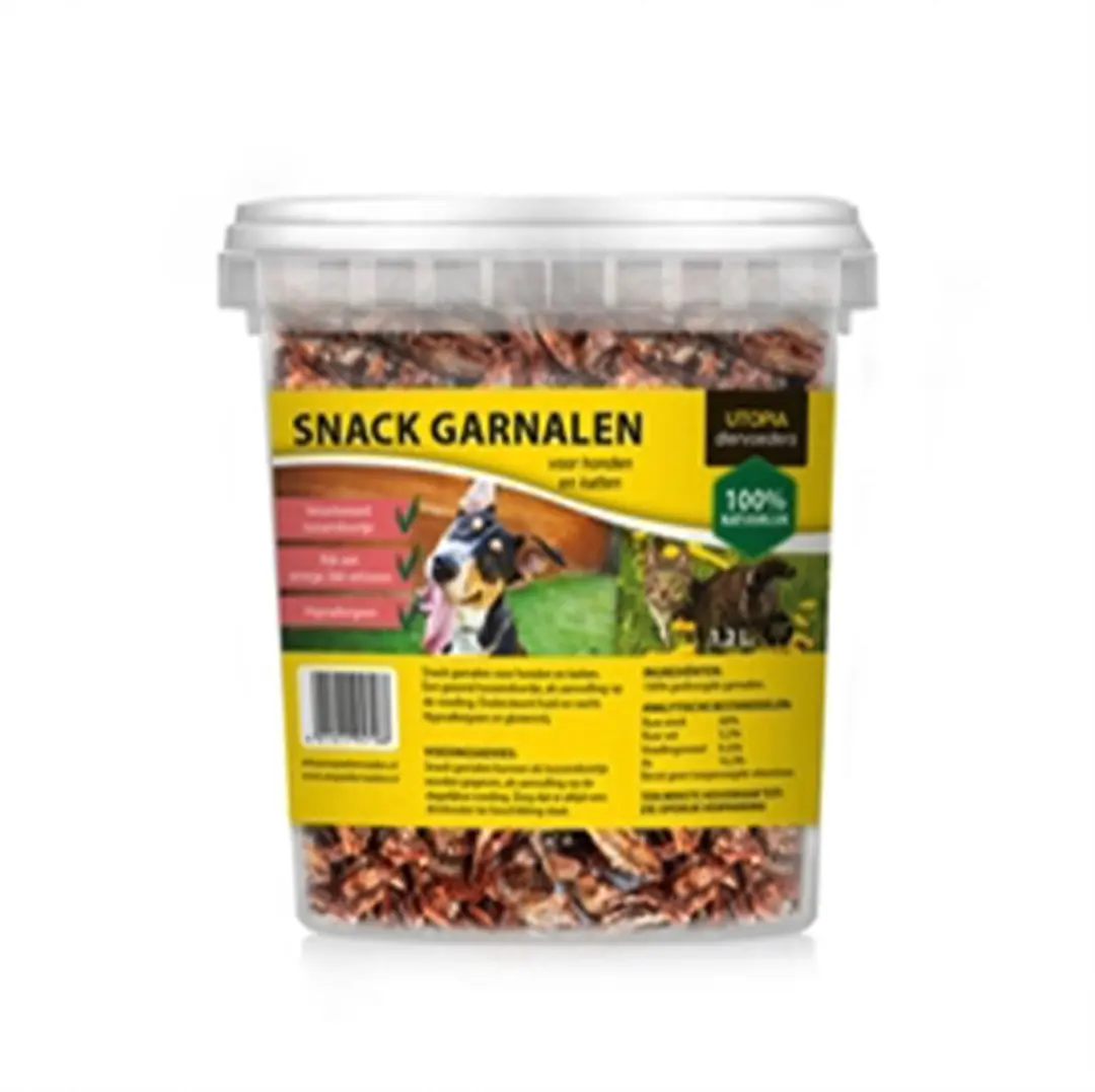 Utopia Gedroogde Snack Garnalen voor Hond en Kat