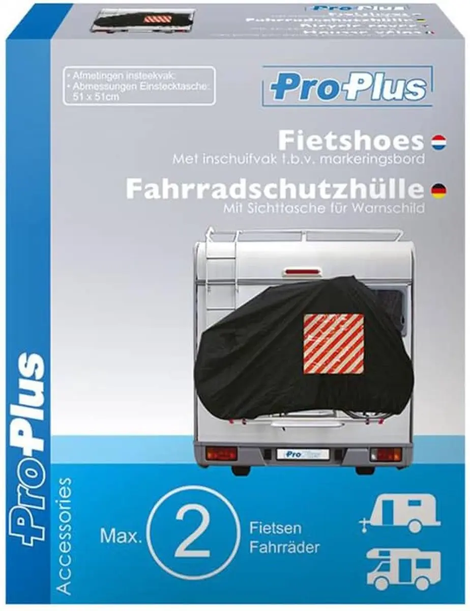ProPlus Fietshoes Achterzijde - Voor 2 Fietsen - Zwart - afbeelding 4 van 6
