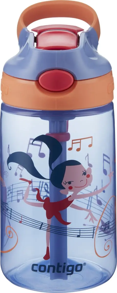 Contigo Gizmo Flip Autospout kinderdrinkfles met rietje, BPA-vrije waterfles, Vi