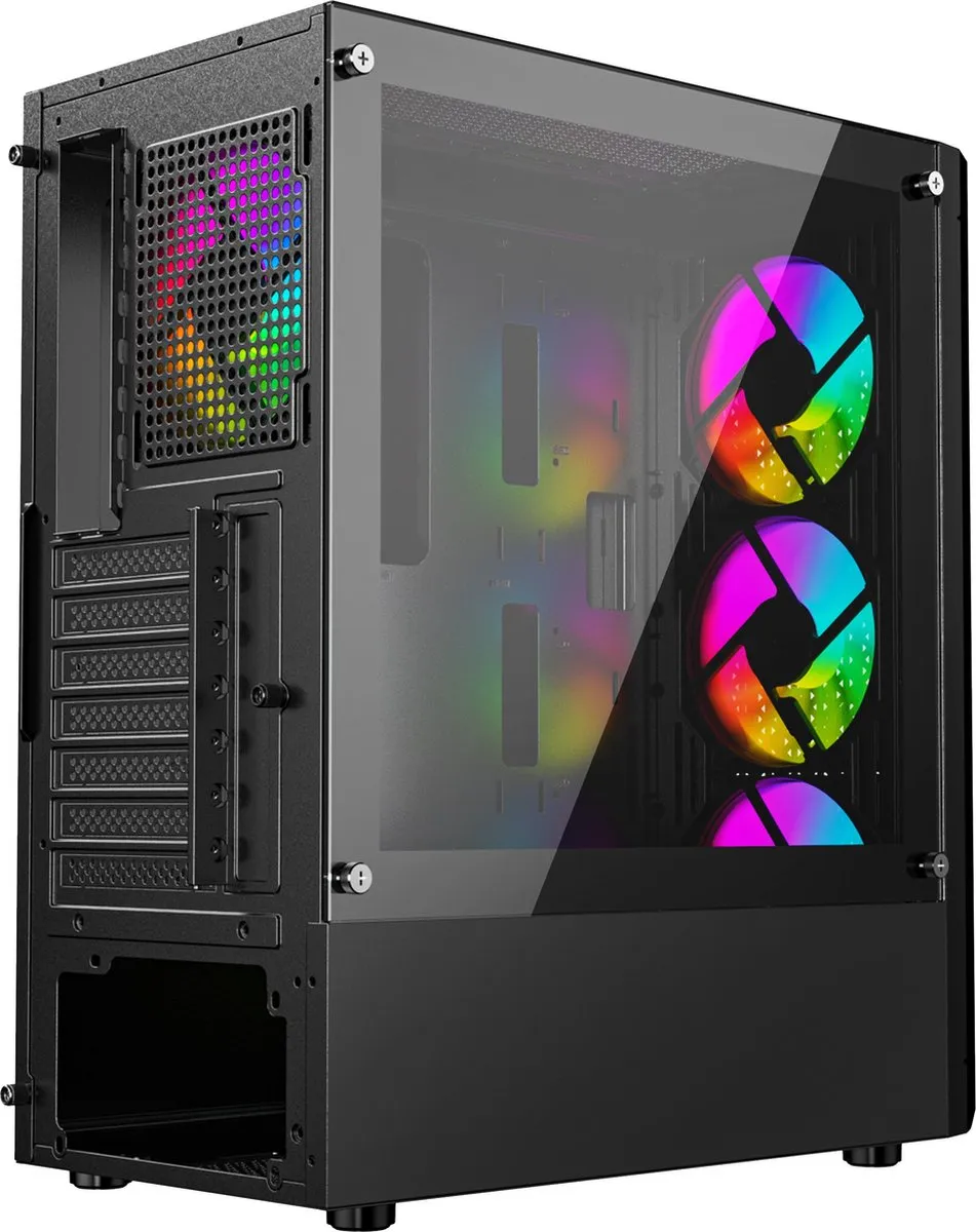 Gembird Fornax 400X Midi Tower - Zwart