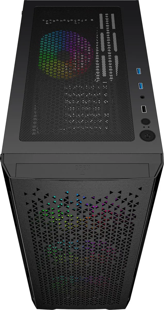 Gembird Fornax 400X Midi Tower - Zwart