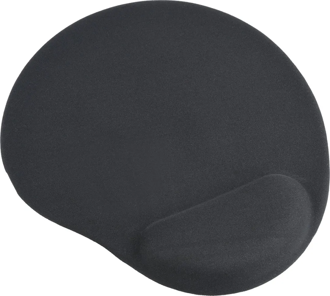 Muismat met gel polssteun, zwart