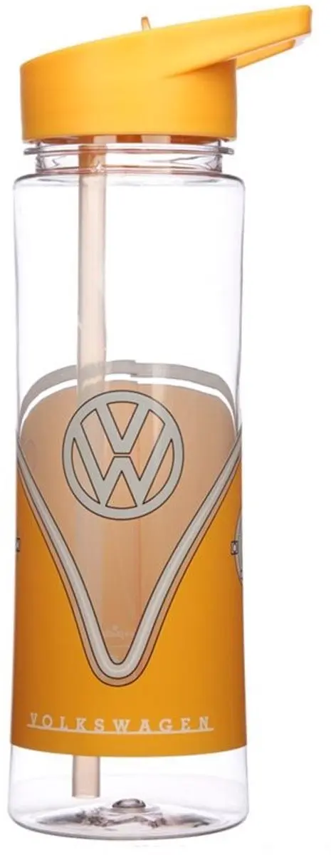 Volkswagen waterfles met rietje oranje logo