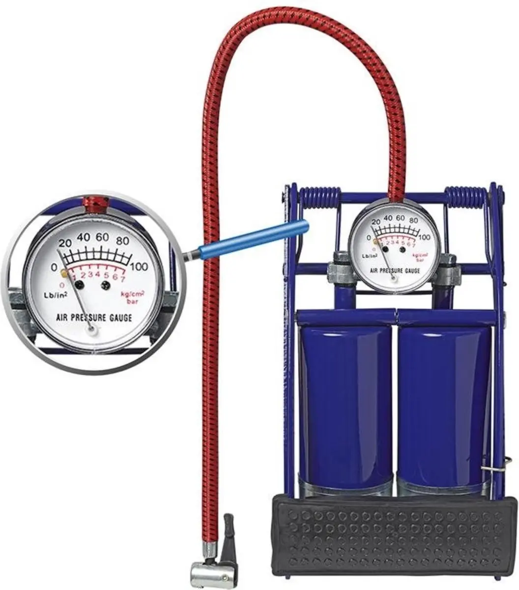ProPlus Voetpomp met manometer
