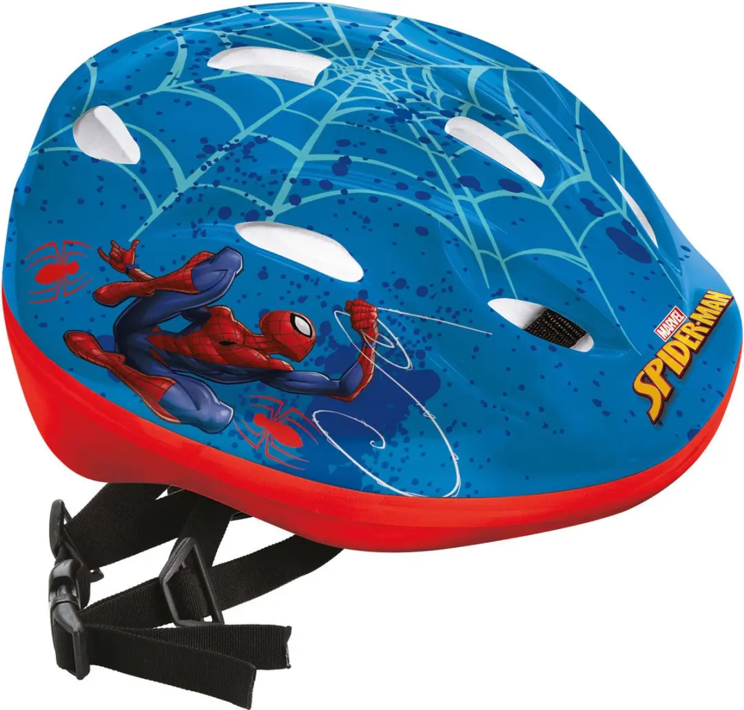 Mondo Spider-Man Kinderfietshelm - Blauw - 52-56cm - afbeelding 4 van 4