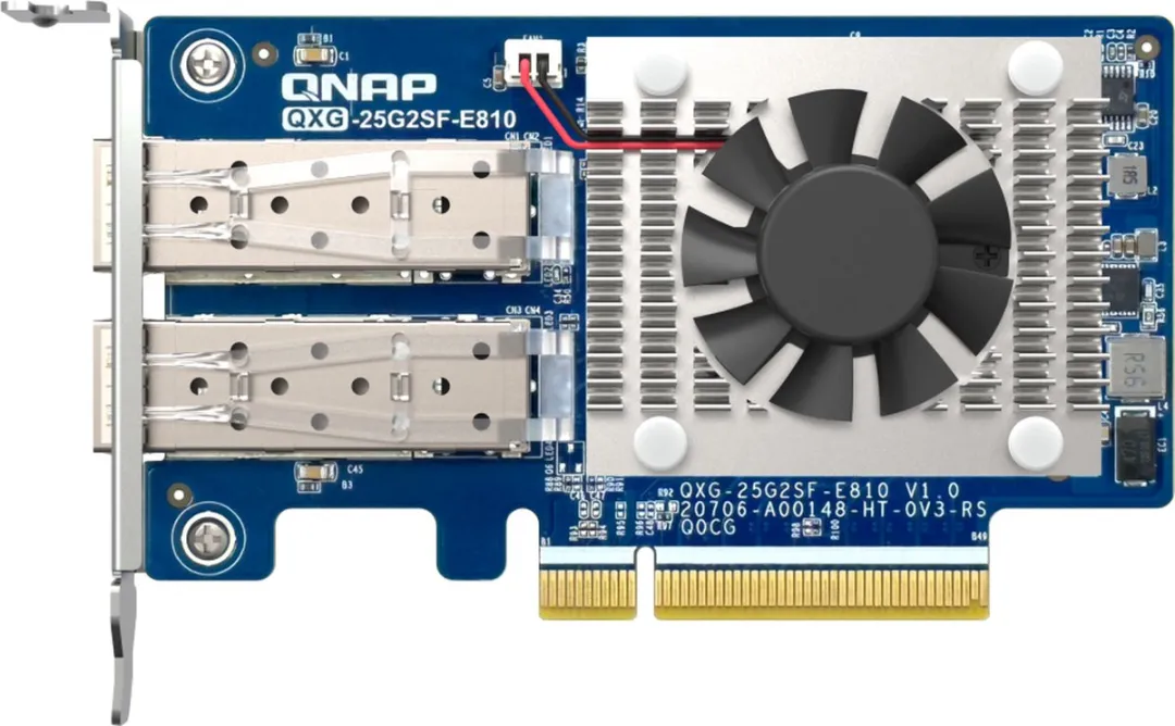 QNAP QXG-25G2SF-E810 Netwerkkaart 25Gbps - Groen