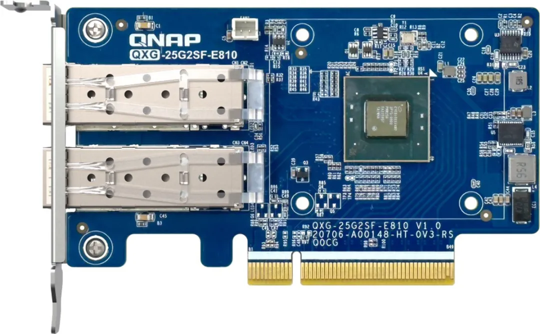QNAP QXG-25G2SF-E810 Netwerkkaart 25Gbps - Groen
