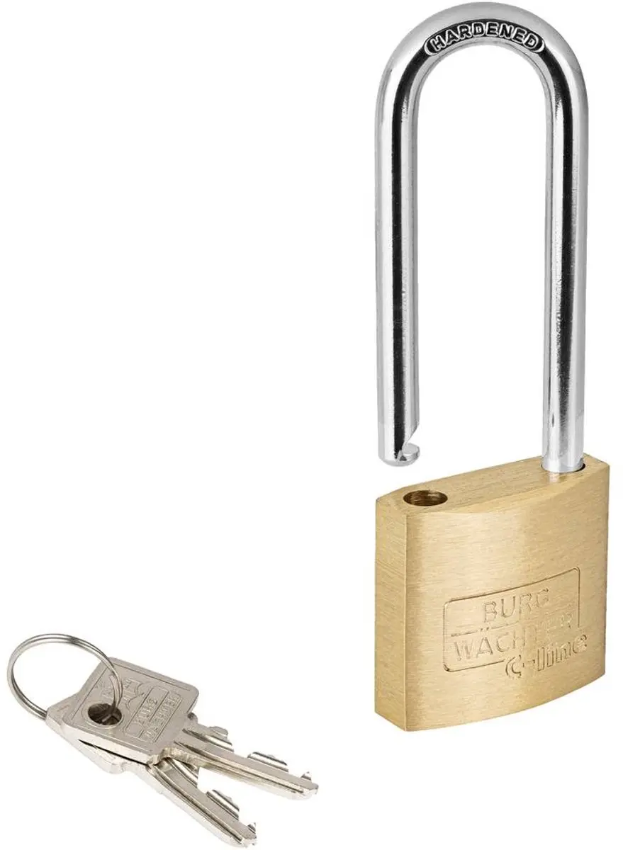 Burg-Wächter 33651 Hangslot 30mm - Messing - afbeelding 2 van 4