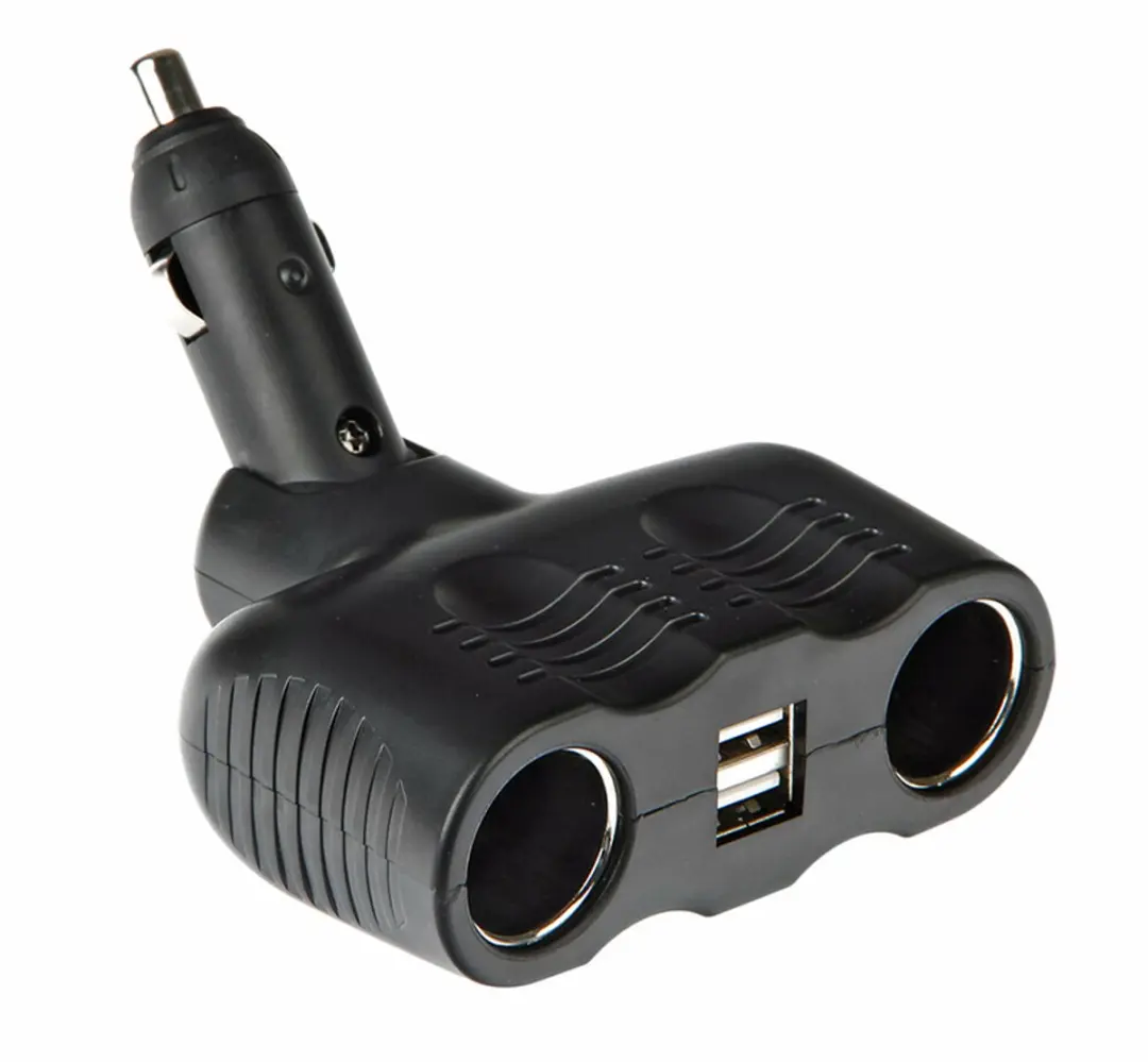 4- weg aanstekerdoos 2x 12/ 24 Volt