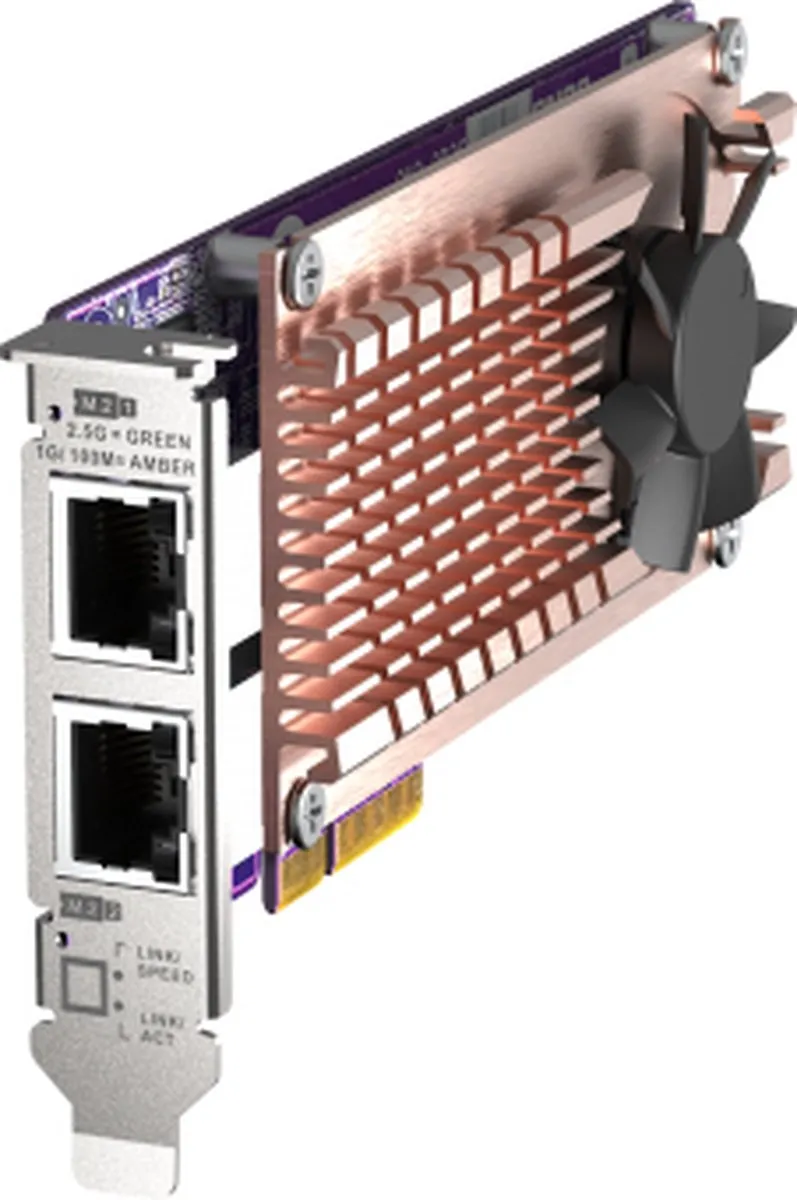 QNAP QM2-2P2G2T Netwerkkaart 2.5Gbps - Multicolor