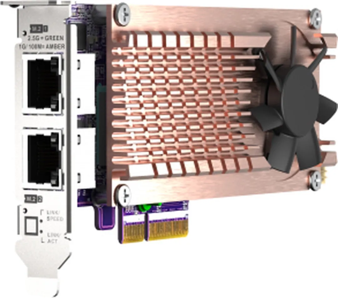 QNAP QM2-2P2G2T Netwerkkaart 2.5Gbps - Multicolor