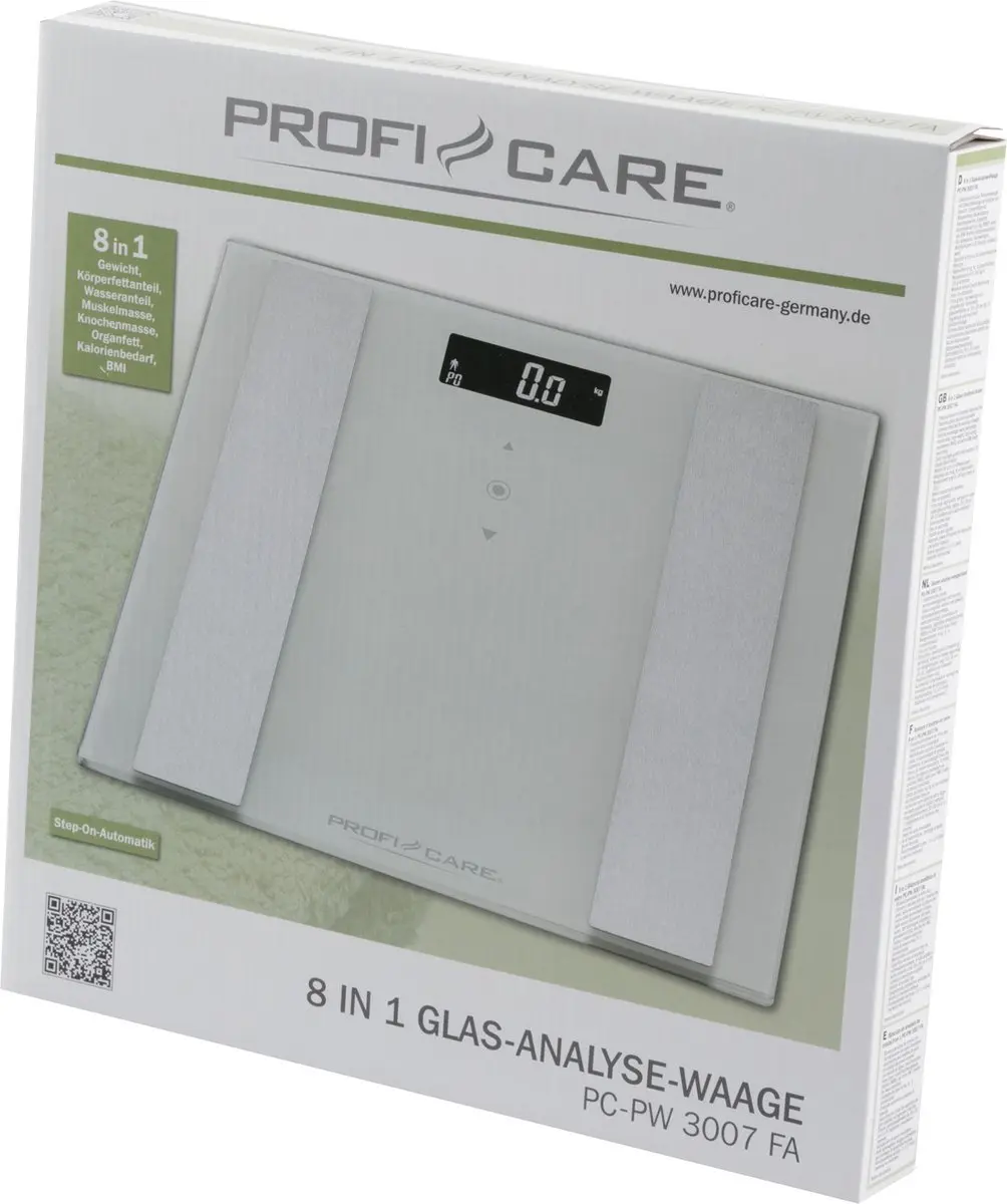 Clatronic ProfiCare PC-PW 3007 FA Analyse Weegschaal - Wit - afbeelding 3 van 6