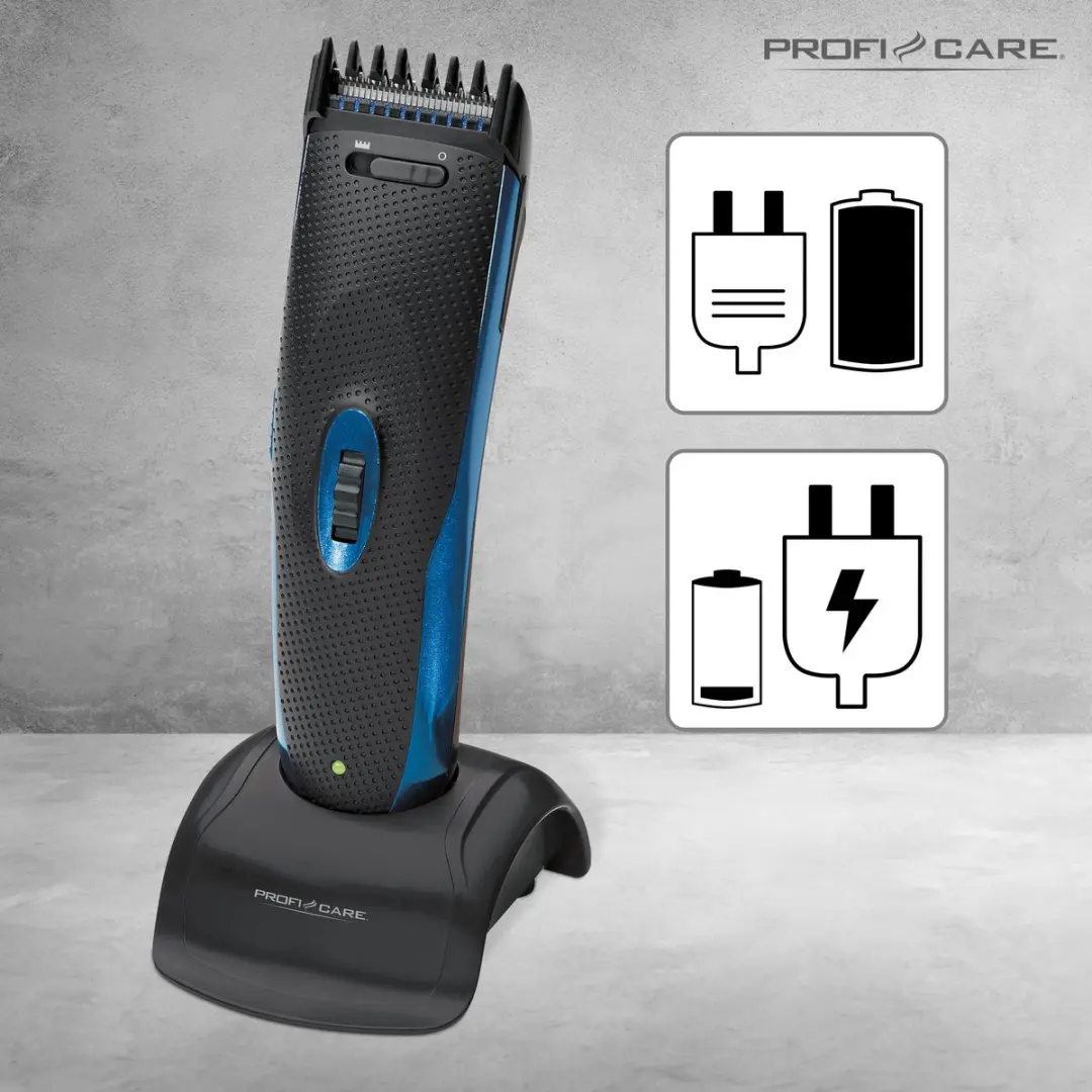 Clatronic ProfiCare PC-HSM/R 3052 Tondeuse - Zwart/Blauw - afbeelding 6 van 6