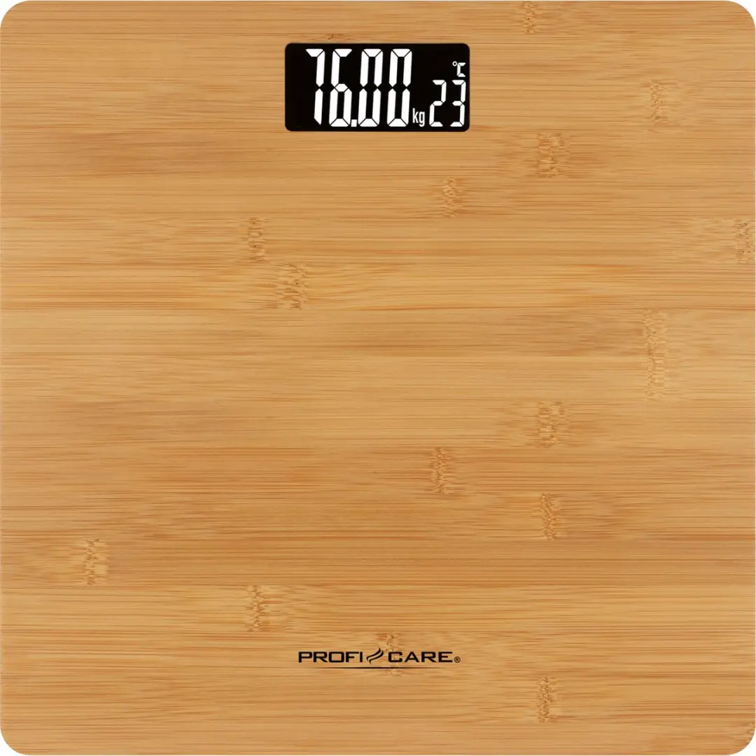 Clatronic ProfiCare PW 3103 Personenweegschaal - Bamboe - 180kg - afbeelding 2 van 6