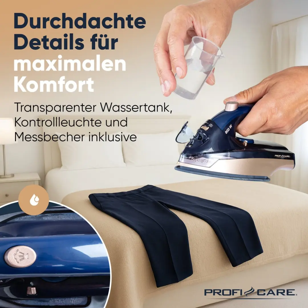 Clatronic ProfiCare DB 3125 Reisstrijkijzer - 800W - afbeelding 4 van 6