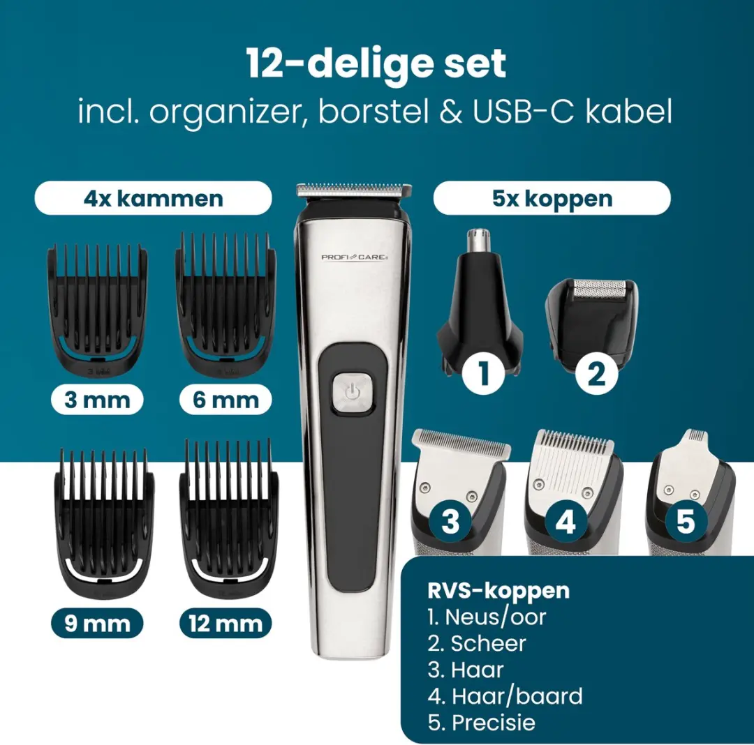 Clatronic ProfiCare HSMR3143 Haar- en baardtrimmer - afbeelding 4 van 6