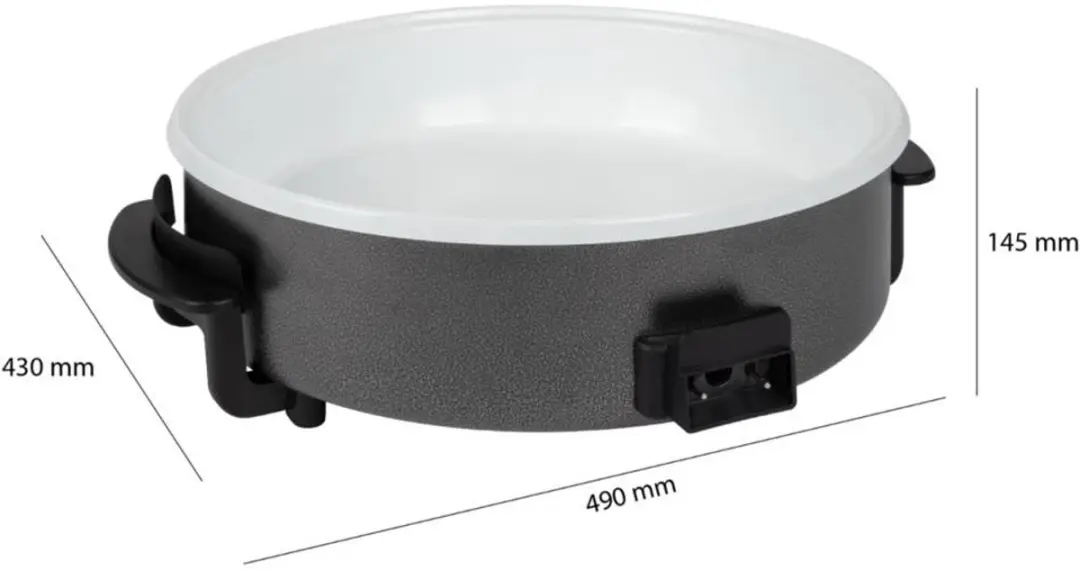 Clatronic PP 3570 C Elektrische Hapjespan - 1500W - Ø42cm - afbeelding 3 van 3