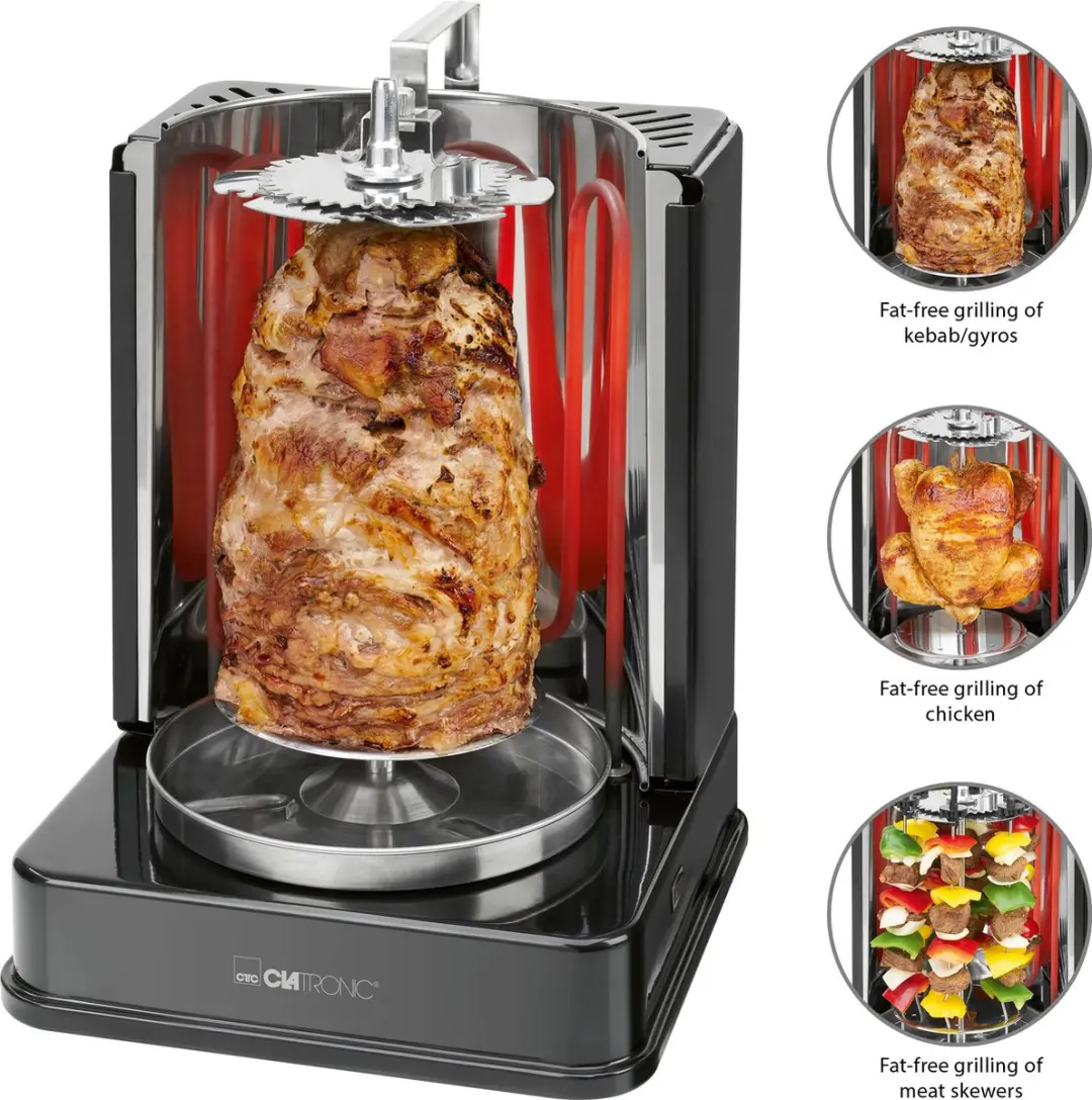 Clatronic DVG 3686 Verticale Multi Grill 1400W