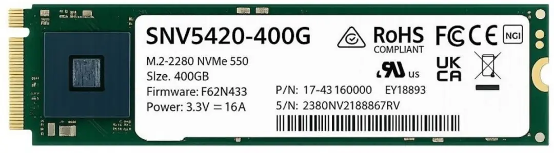 Synology SNV5420-400G M.2 NVMe SSD 400GB