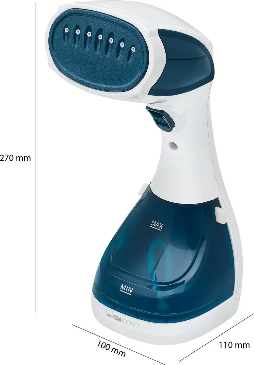 Clatronic DB 3717 Kledingstomer - 1100W - Wit/Blauw - afbeelding 3 van 6