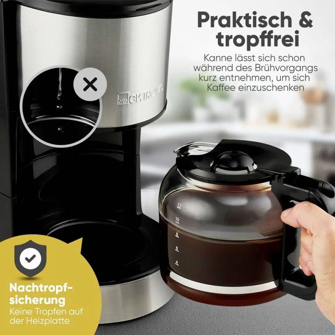 Clatronic KA 3808 Filterkoffiezetapparaat 1,5 l - afbeelding 2 van 5