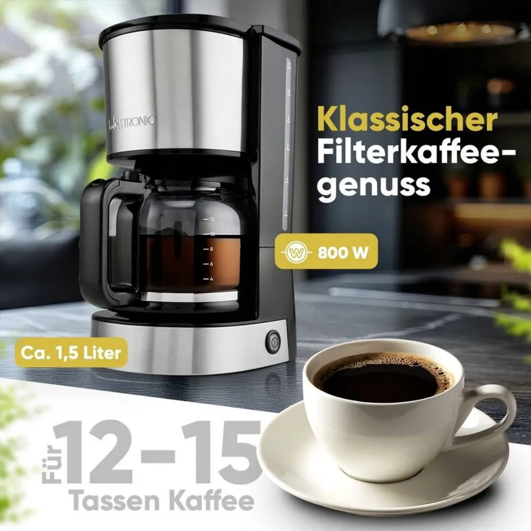 Clatronic KA 3808 Filterkoffiezetapparaat 1,5 l - afbeelding 3 van 5