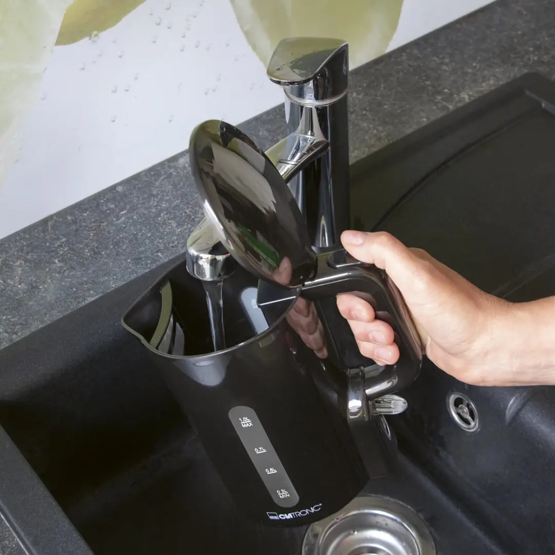 Clatronic WK 3834 Waterkoker - 1 Liter - 900W - Zwart - afbeelding 5 van 6