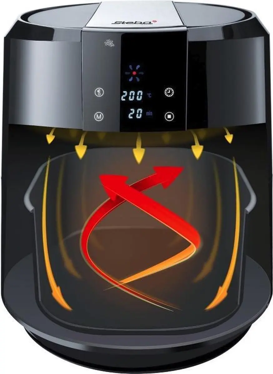 Steba HF5000 Heteluchtfriteuse - 5.2L - Zwart - afbeelding 2 van 6