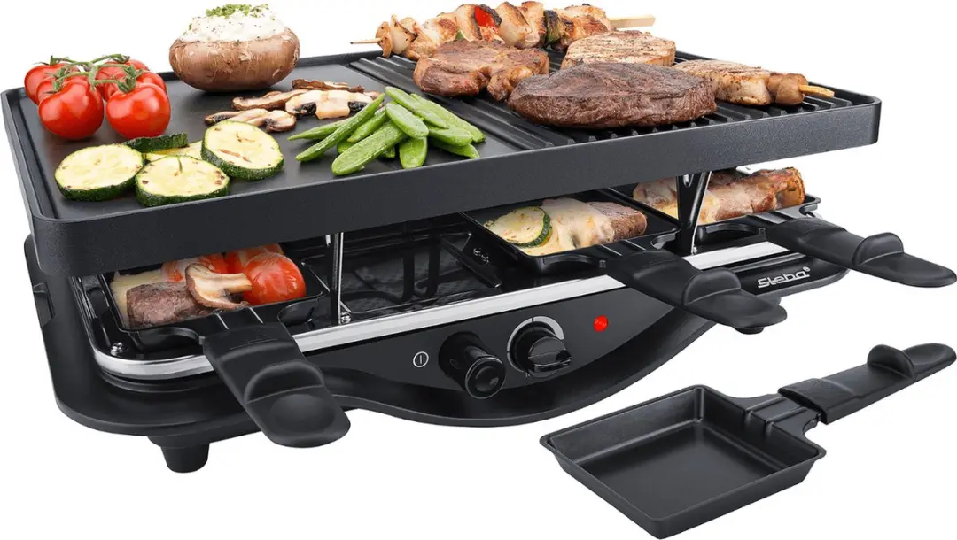 Steba RC28 Gourmetset - 1400W - 8 Personen - Zwart - afbeelding 5 van 6