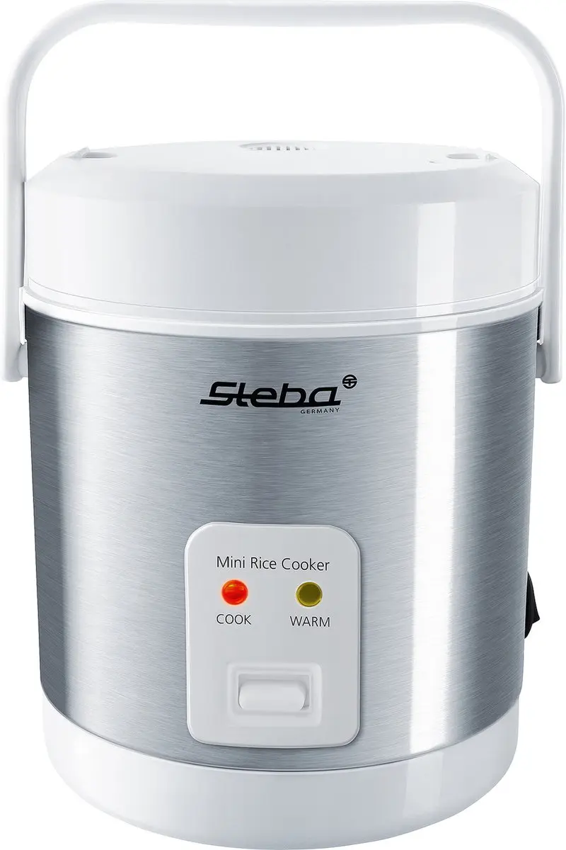 Steba RK4M Mini Rijstkoker - 0,9L - Wit/RVS
