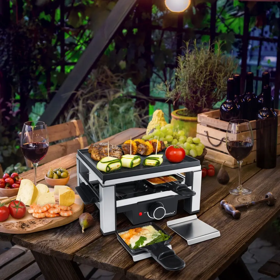 Steba RC 104 Gourmet & Raclette Set - 900W - Zwart - afbeelding 3 van 4