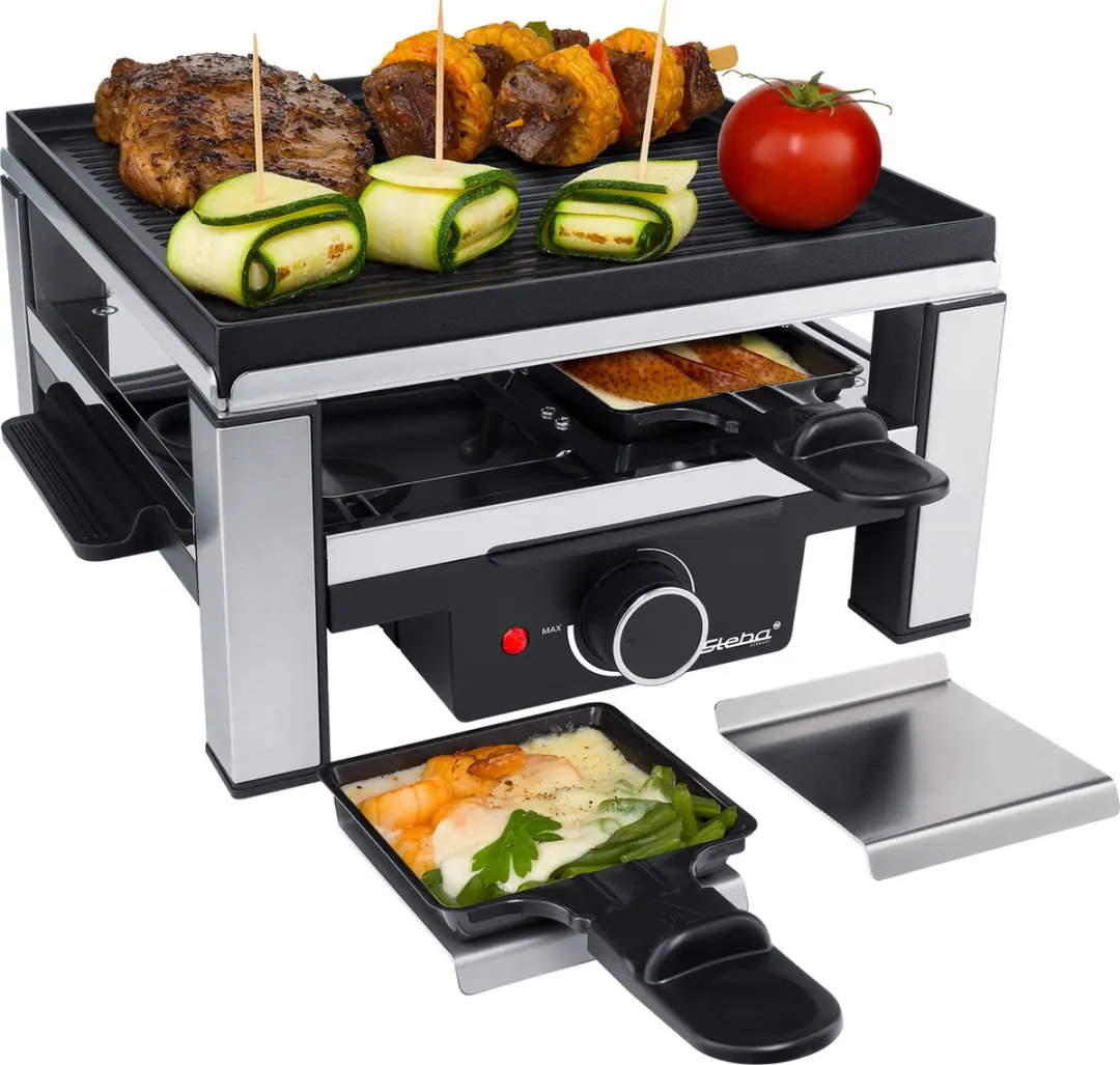 Steba RC 104 Gourmet & Raclette Set - 900W - Zwart - afbeelding 2 van 4