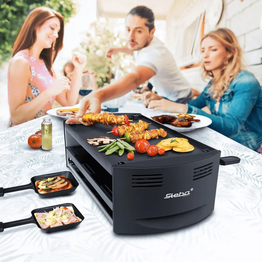Steba RC6 Gourmetset - 1500W - 6 personen - Zwart - afbeelding 5 van 6