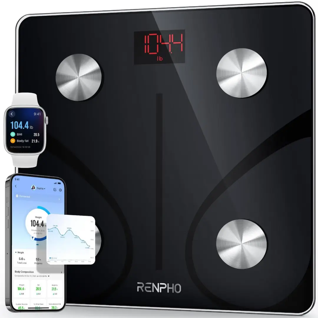 Renpho Elis 1 ES-CS20M Smart Weegschaal - Zwart - afbeelding 5 van 6