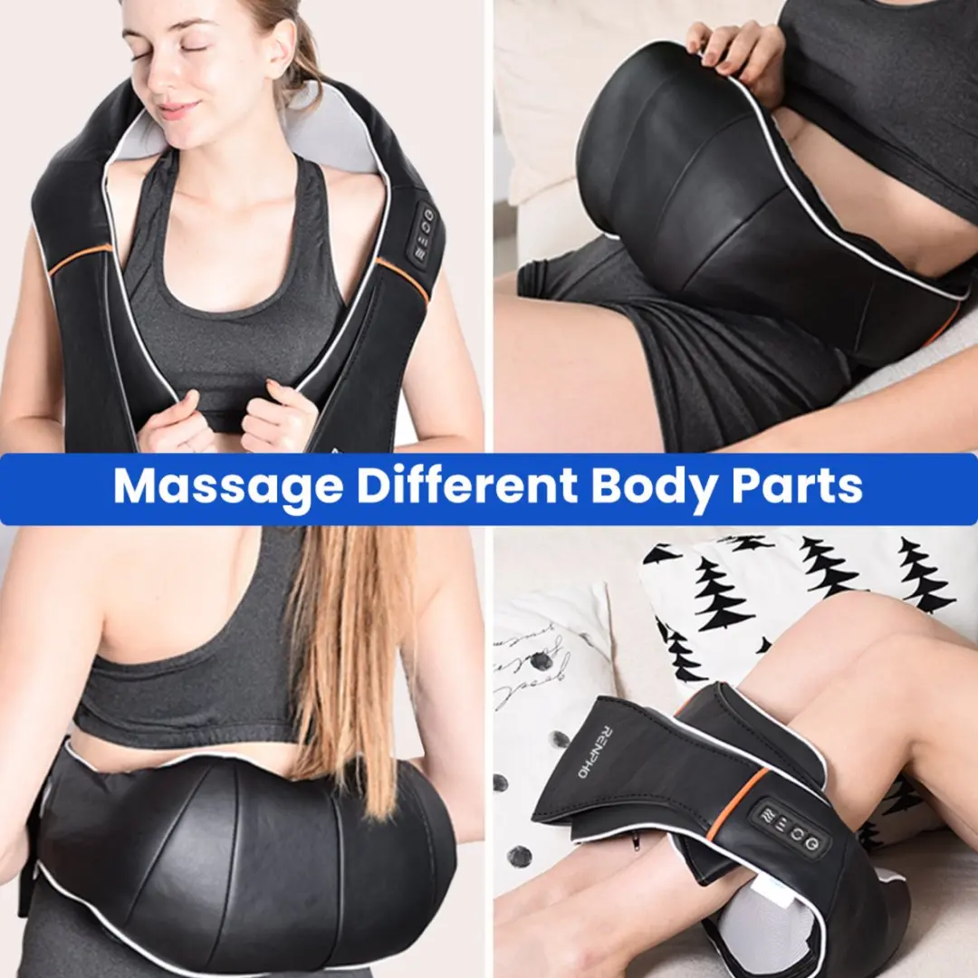 Renpho U-Neck 1 Shiatsu Nekmassager - Warmte - Zwart - afbeelding 5 van 6
