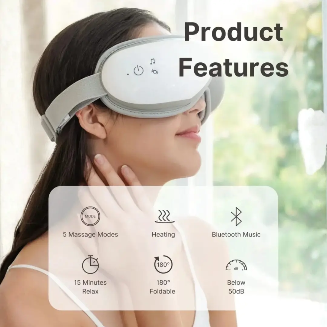 Renpho Eyeris 1 Oogmassager - Warmtefunctie - Wit - afbeelding 3 van 6
