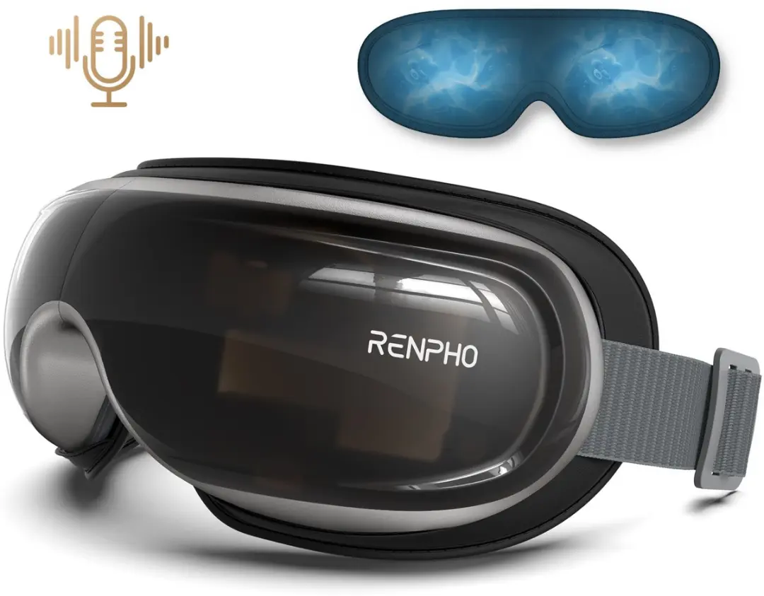 Renpho Eyeris 3 Oogmassager - Warmte en Bluetooth - Zwart - afbeelding 5 van 6