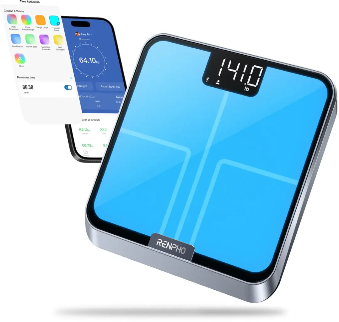 Renpho Elis Chroma PEU-R-A017 Personenweegschaal - Zilver - afbeelding 3 van 6
