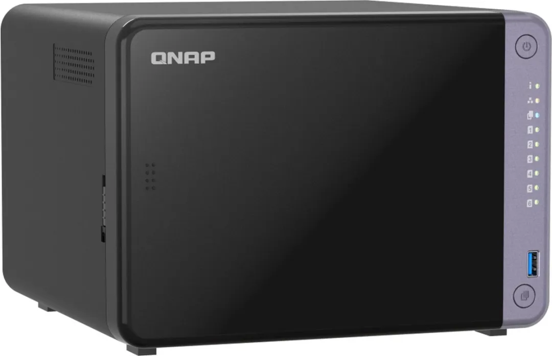 QNAP TS-632X-4G NAS - 6 Sleeves - 4 Kernen - Zwart - afbeelding 6 van 6