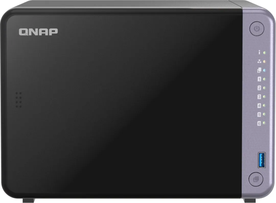 QNAP TS-632X-4G NAS - 6 Sleeves - 4 Kernen - Zwart