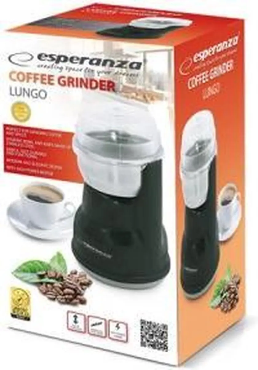 Esperanza Lungo EKC002K Koffiemolen - Zwart - afbeelding 2 van 4