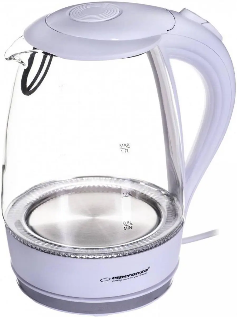 Esperanza Salto Angel EKK011W Waterkoker 1,7 liter - Wit - afbeelding 5 van 6