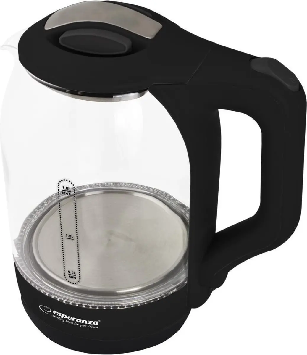 Esperanza Yukon Elektrische Waterkoker EKK025K - 1,7L - Zwart - afbeelding 2 van 6