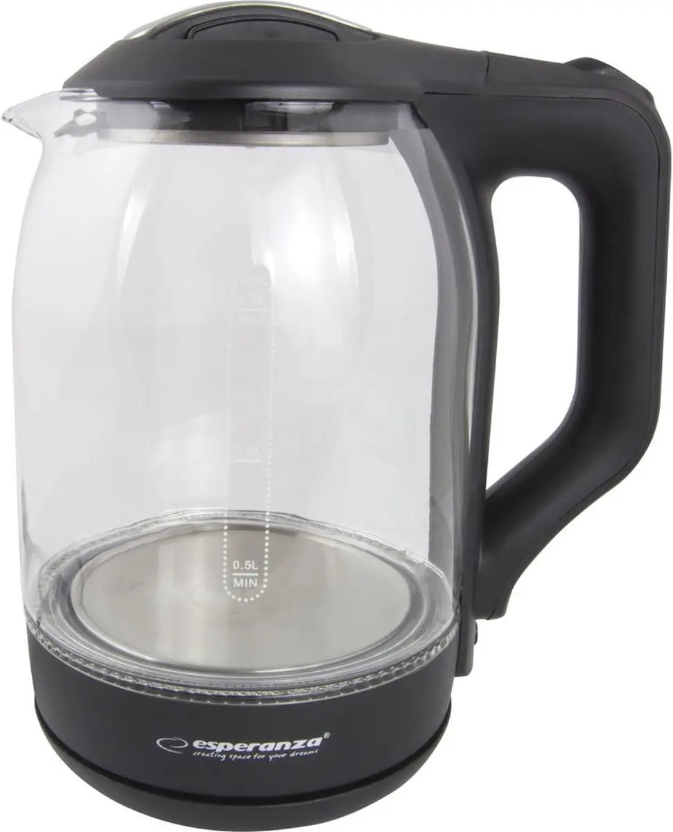 Esperanza Yukon Elektrische Waterkoker EKK025K - 1,7L - Zwart - afbeelding 6 van 6