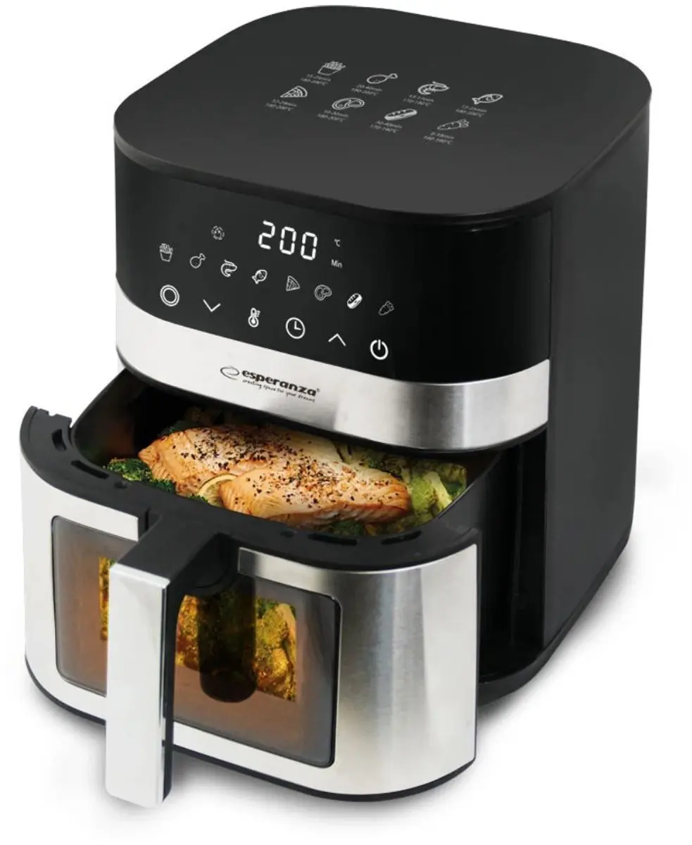 Esperanza EKA003 Airfriteuse 5L - 1400W - afbeelding 3 van 5