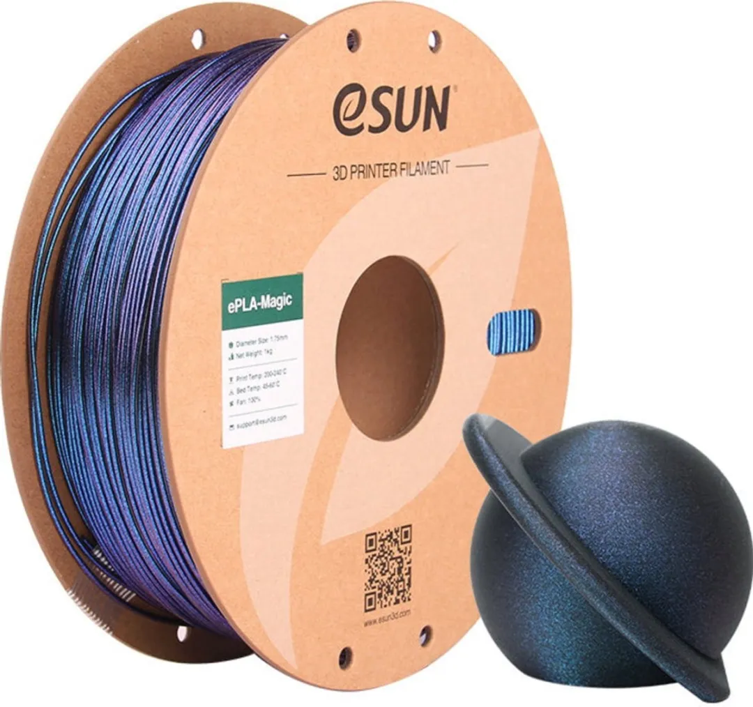 ESUN ePLA-Magic Donkerblauw Glitter 3D Printerfilament 1kg