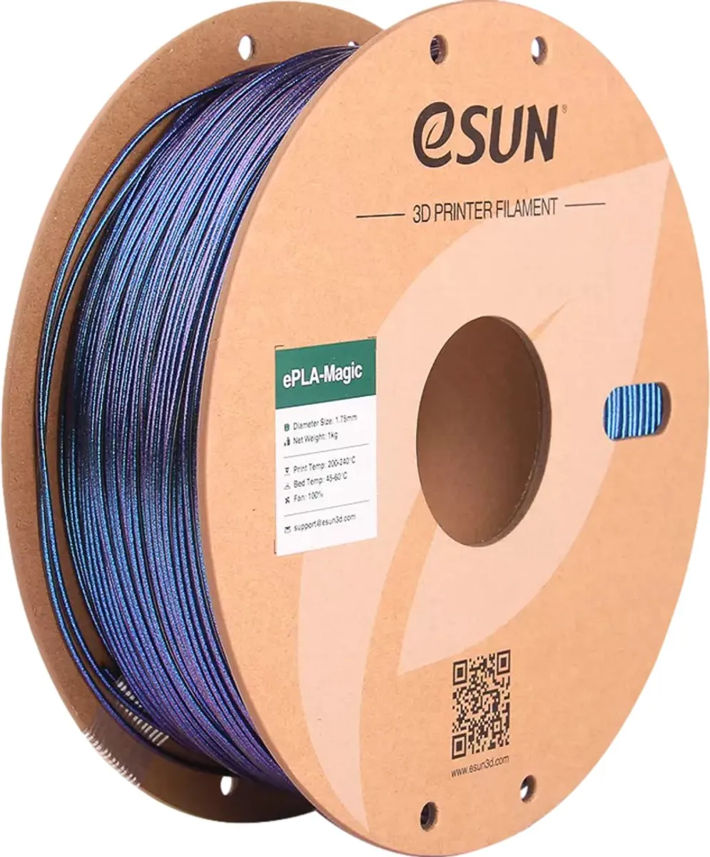 ESUN ePLA-Magic Donkerblauw Glitter 3D Printerfilament 1kg