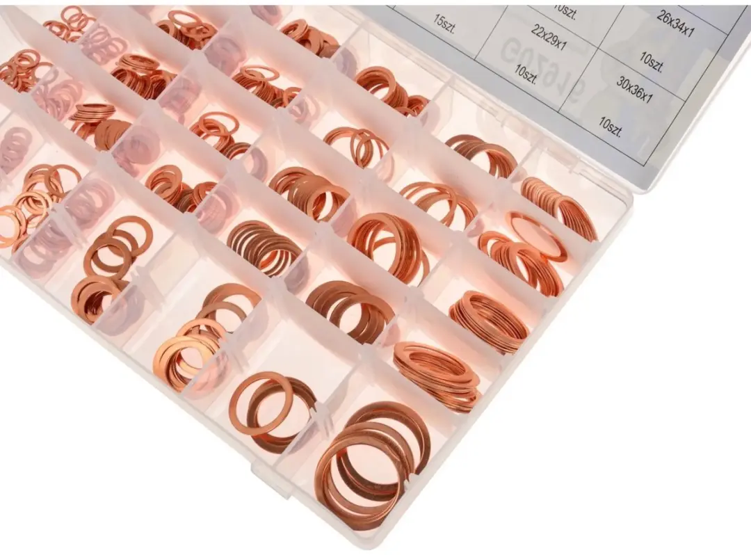 GEKO Koperen ringenset - 580 stuks - Diverse maten - afbeelding 2 van 6