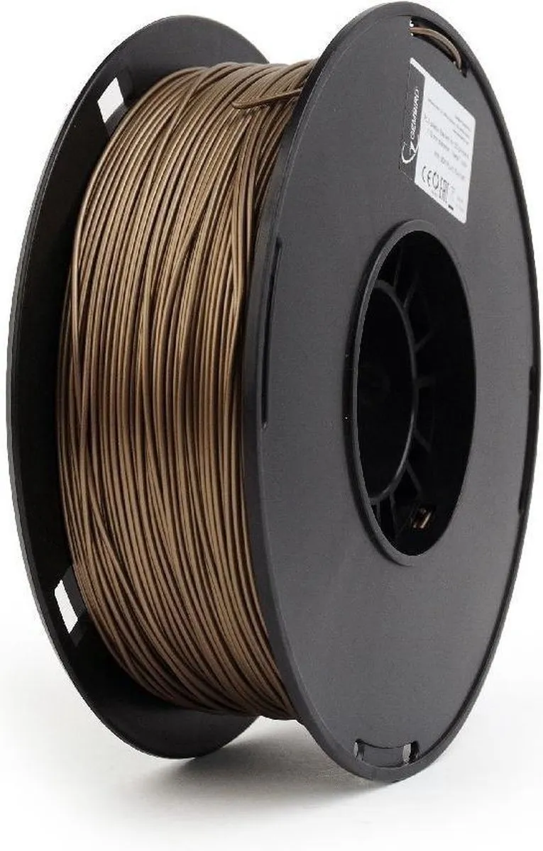 Gembird PLA Filament 1.75mm - 200g - Zwart/Goud Metallic
